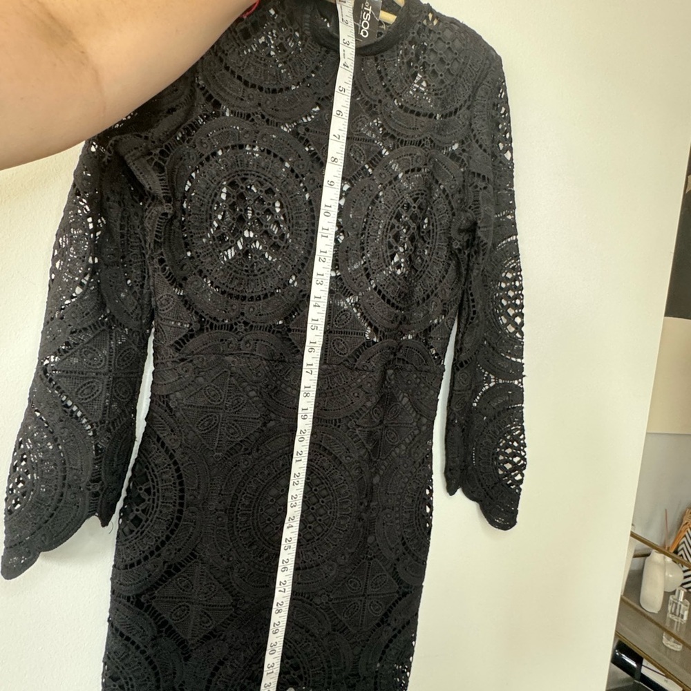 The Vintage Shop Lace Long Sleeve Mini Dress – Size Large (NWT) - Picture 14 of 17